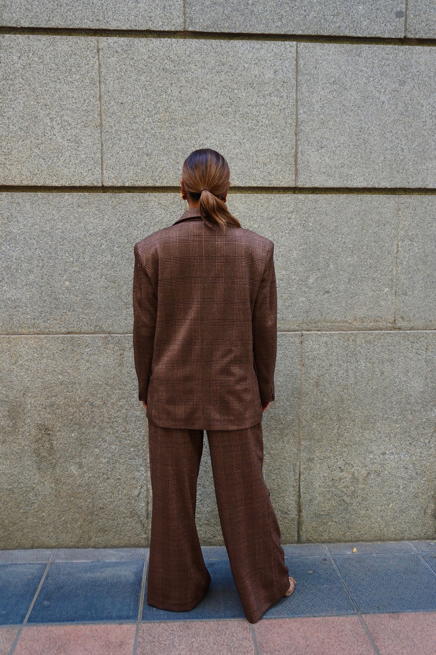 (PRE-ORDER) Pantalón Marrón Cuadros