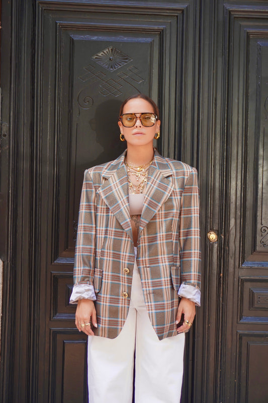(PRE-ORDER) Blazer Cuadros grandes